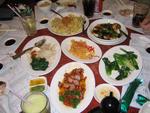 Kiinalaisessa ravintolassa illallisella